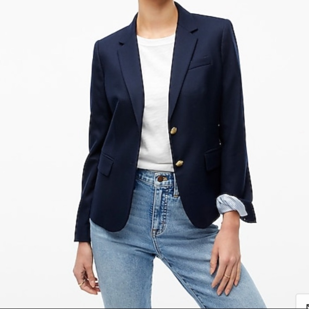 J.crew wool blend boy blazer